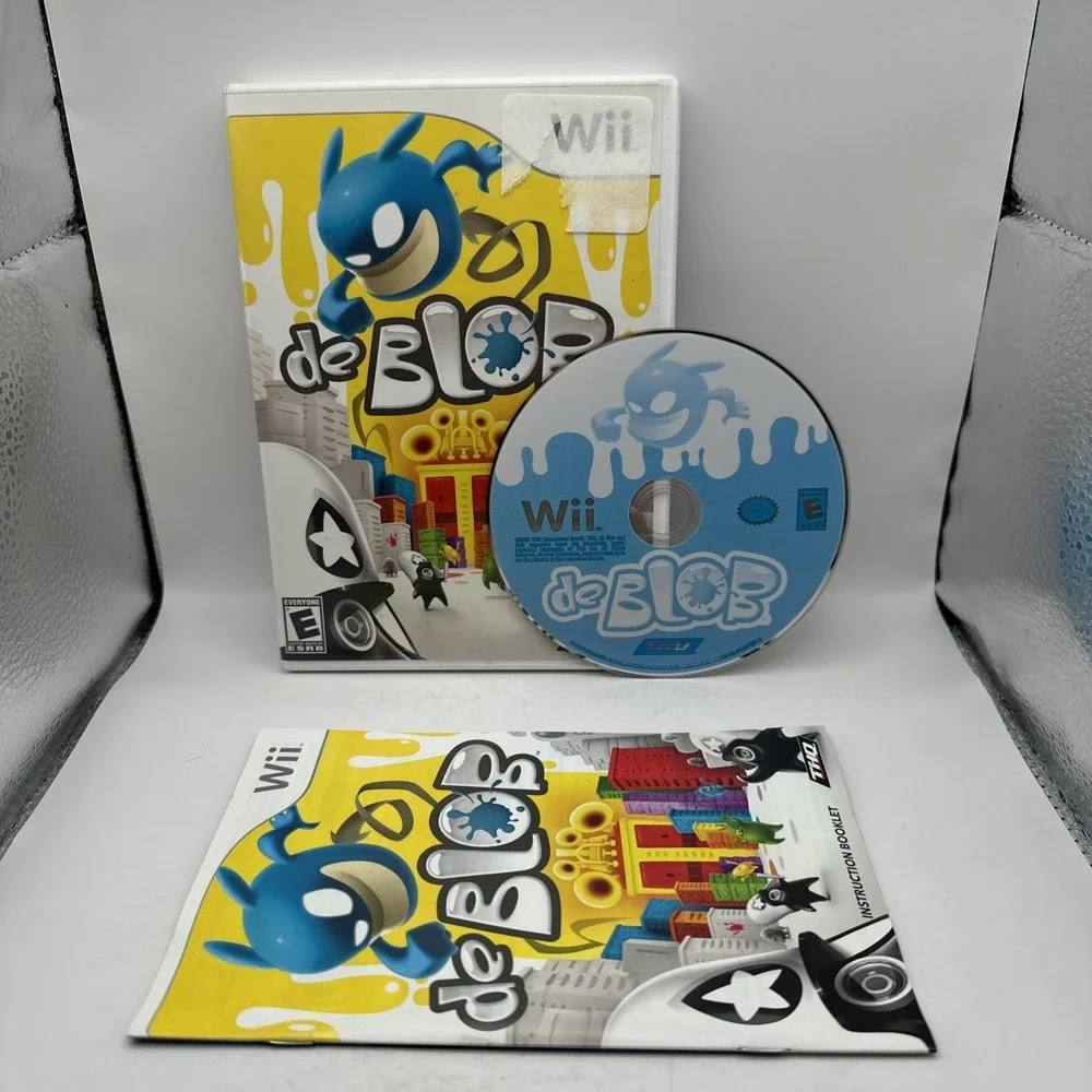 De Blob Nintendo Wii 2008 CIB Complete w Manual Excellent THQ
